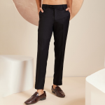 Men Smart Tapered Fit Easy Wash Formal Trouser