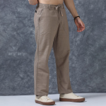 The Lifestyle Co Men Relaxed Fit Linen Trousers