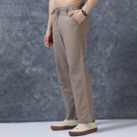 The Lifestyle Co Men Relaxed Fit Linen Trousers