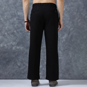The Lifestyle Co Linen Relaxed-Fit Regular Trousers